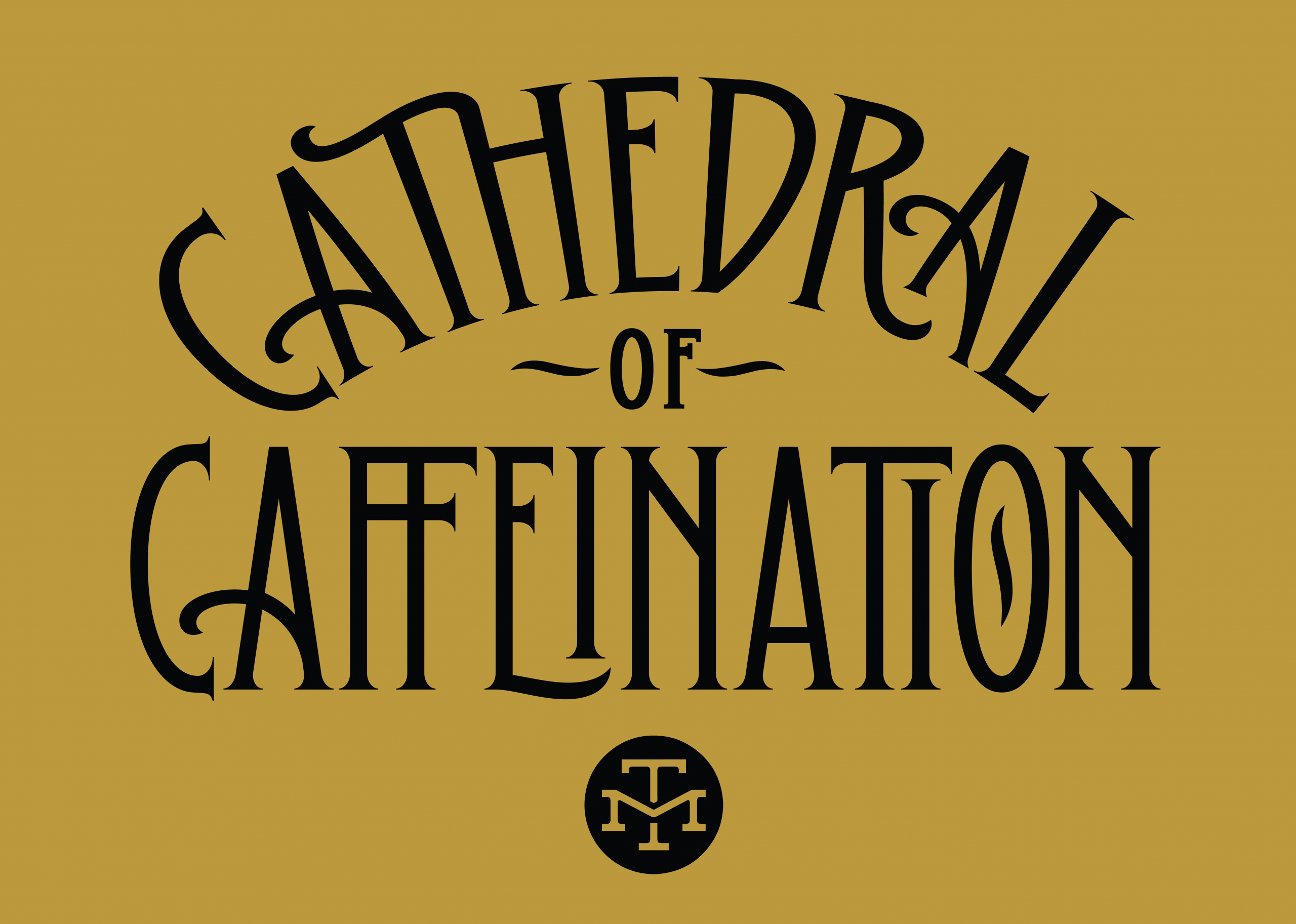 Cathedral of Caffeination — alternate lockup