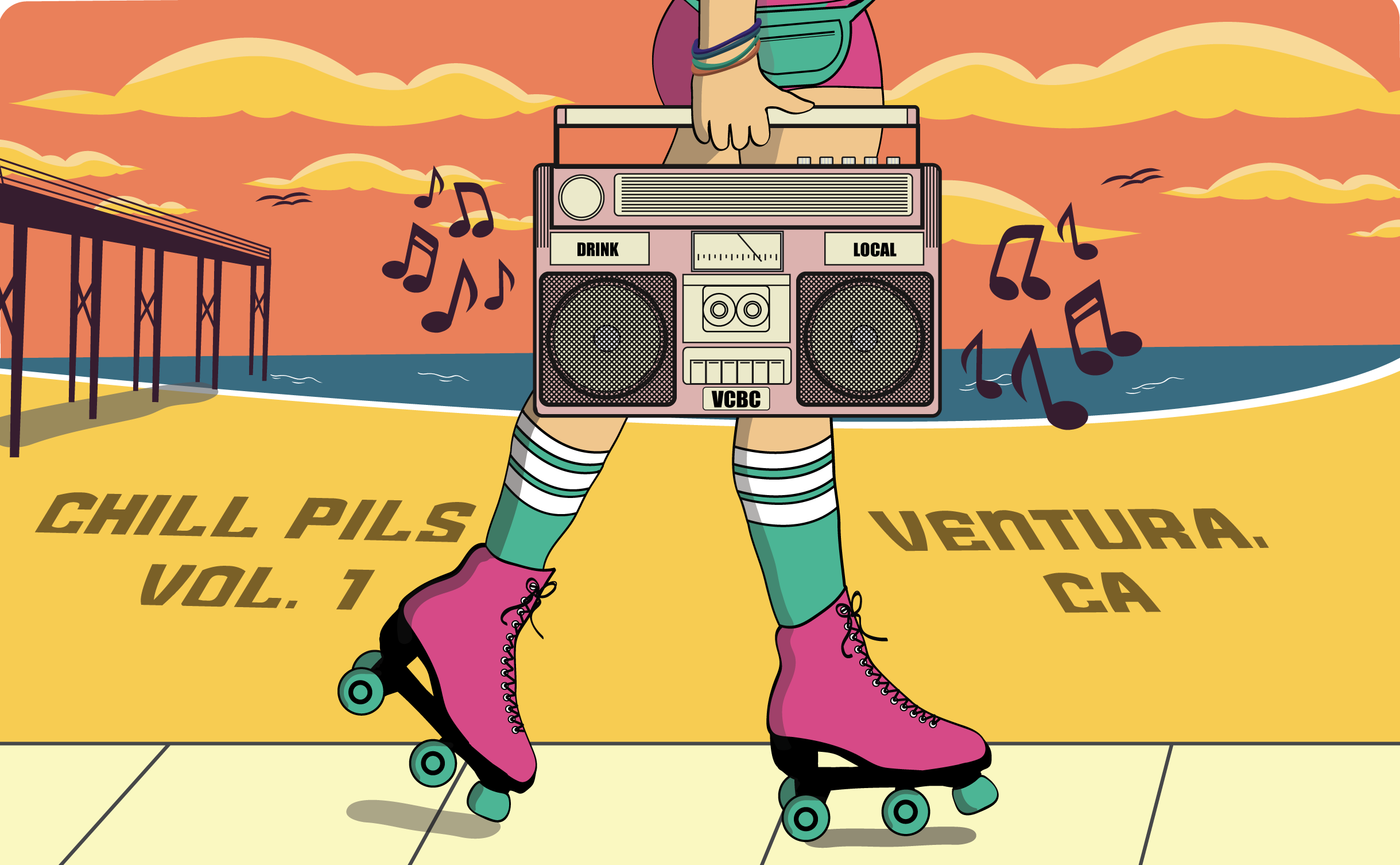 Ventura Coast Brewing — wrap artwork