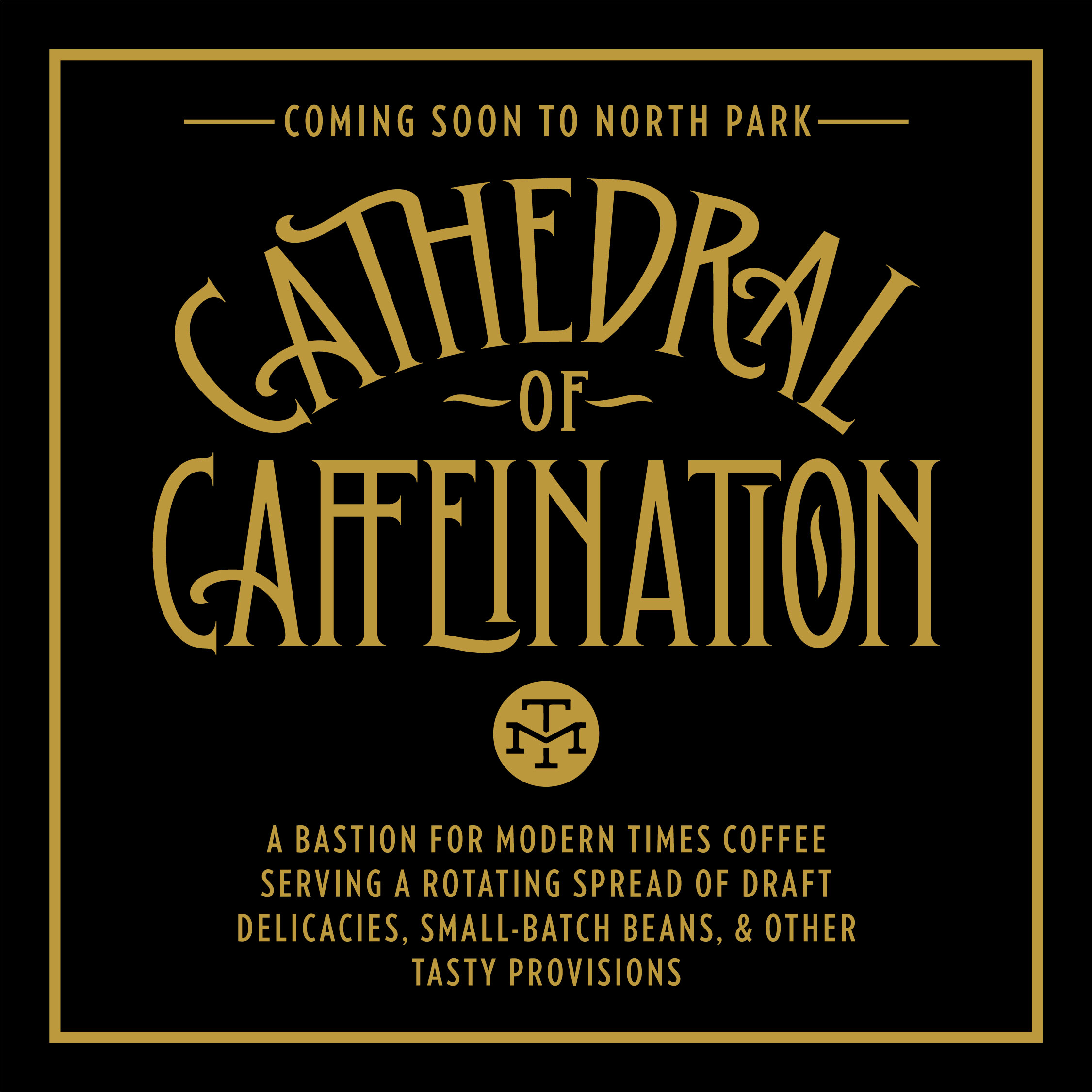 Cathedral of Caffeination — alternate lockup