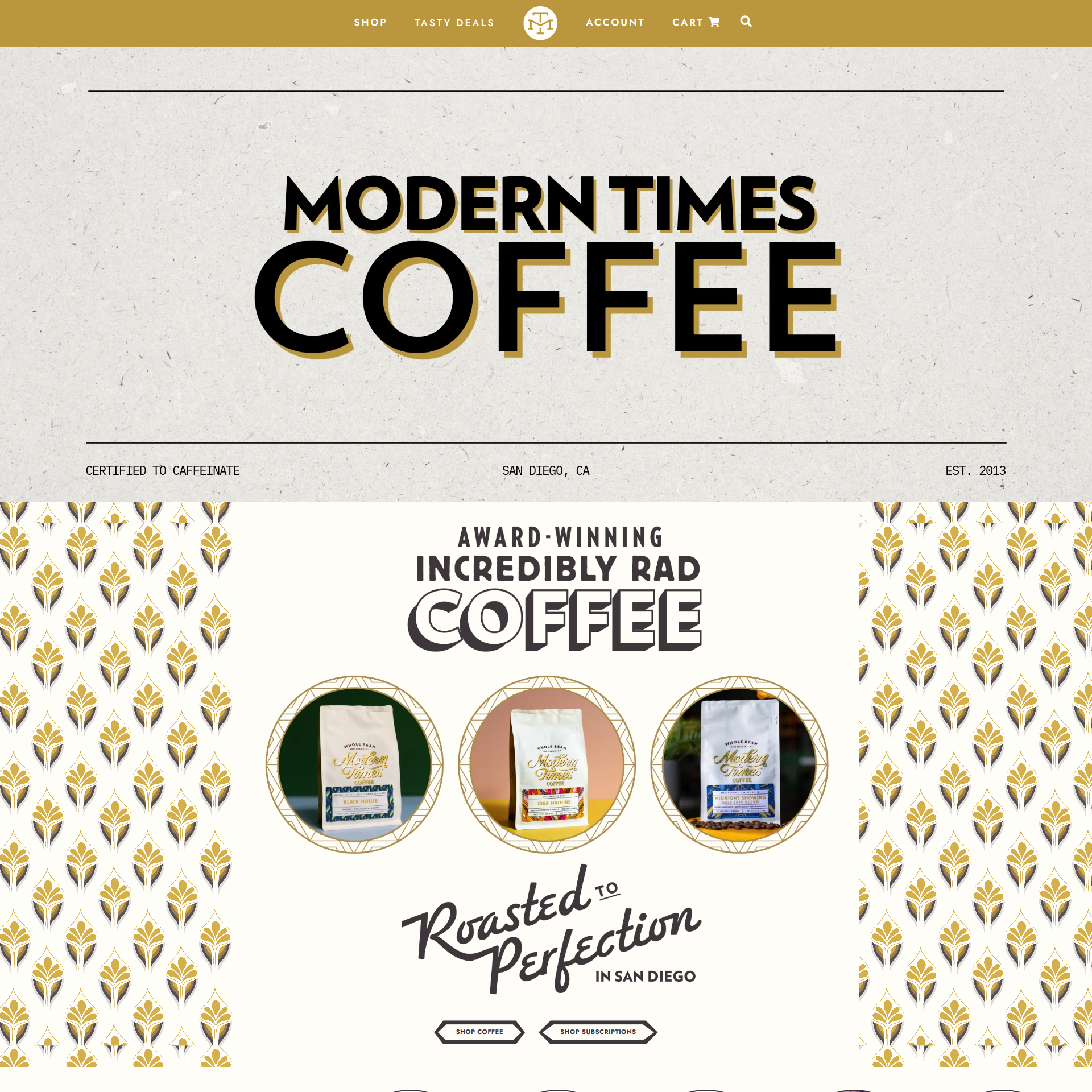 moderntimesmerch.com — site section