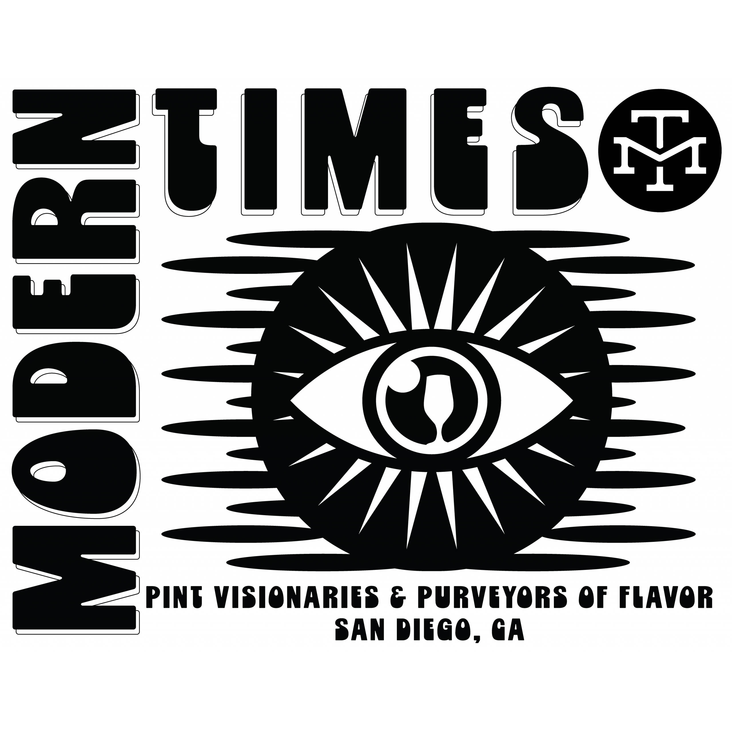 Modern Times Taproom Tote — outlined artwork